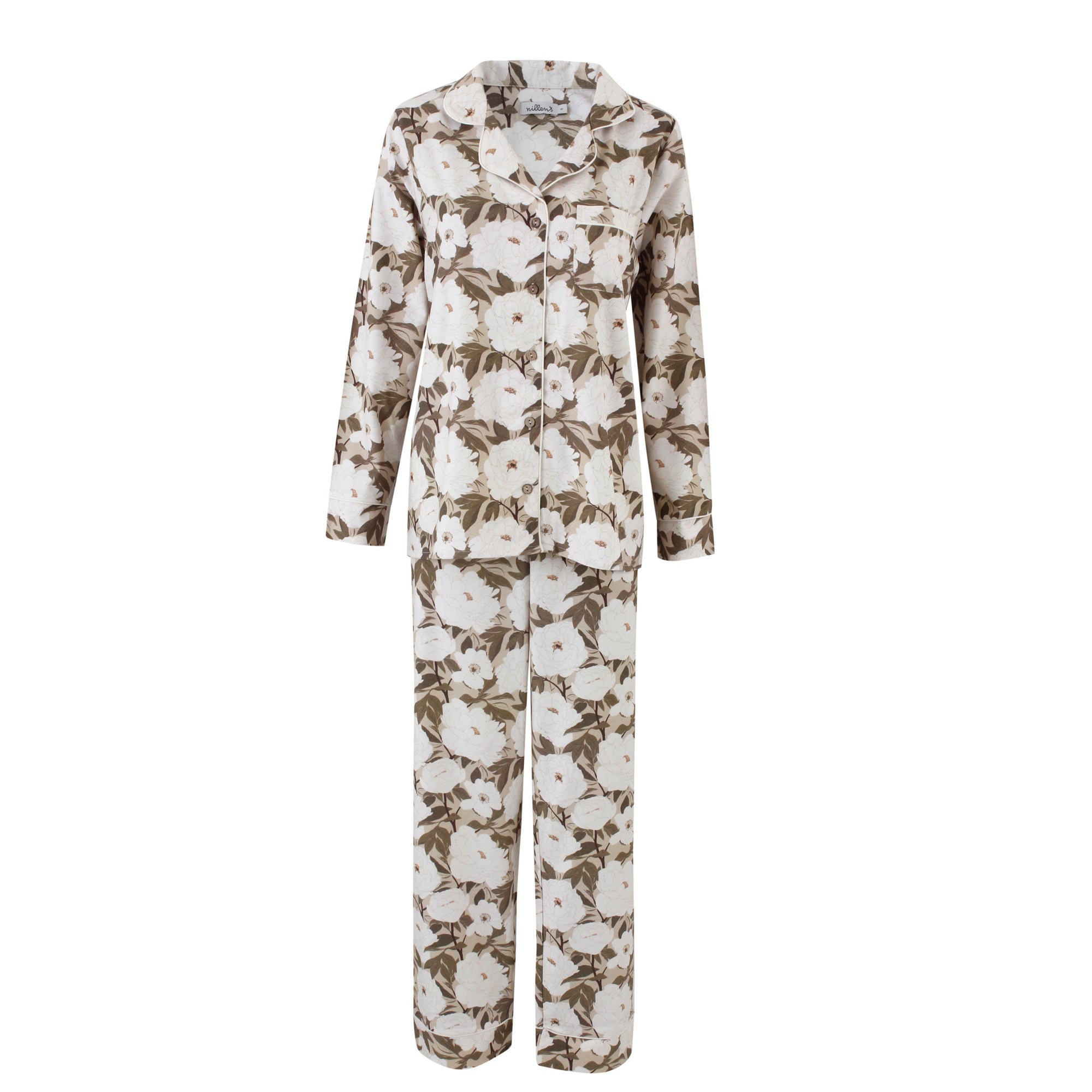 Cream Wood Pyjama Set