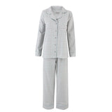 Blue/Grey Checks Warm Cotton Pyjama Set