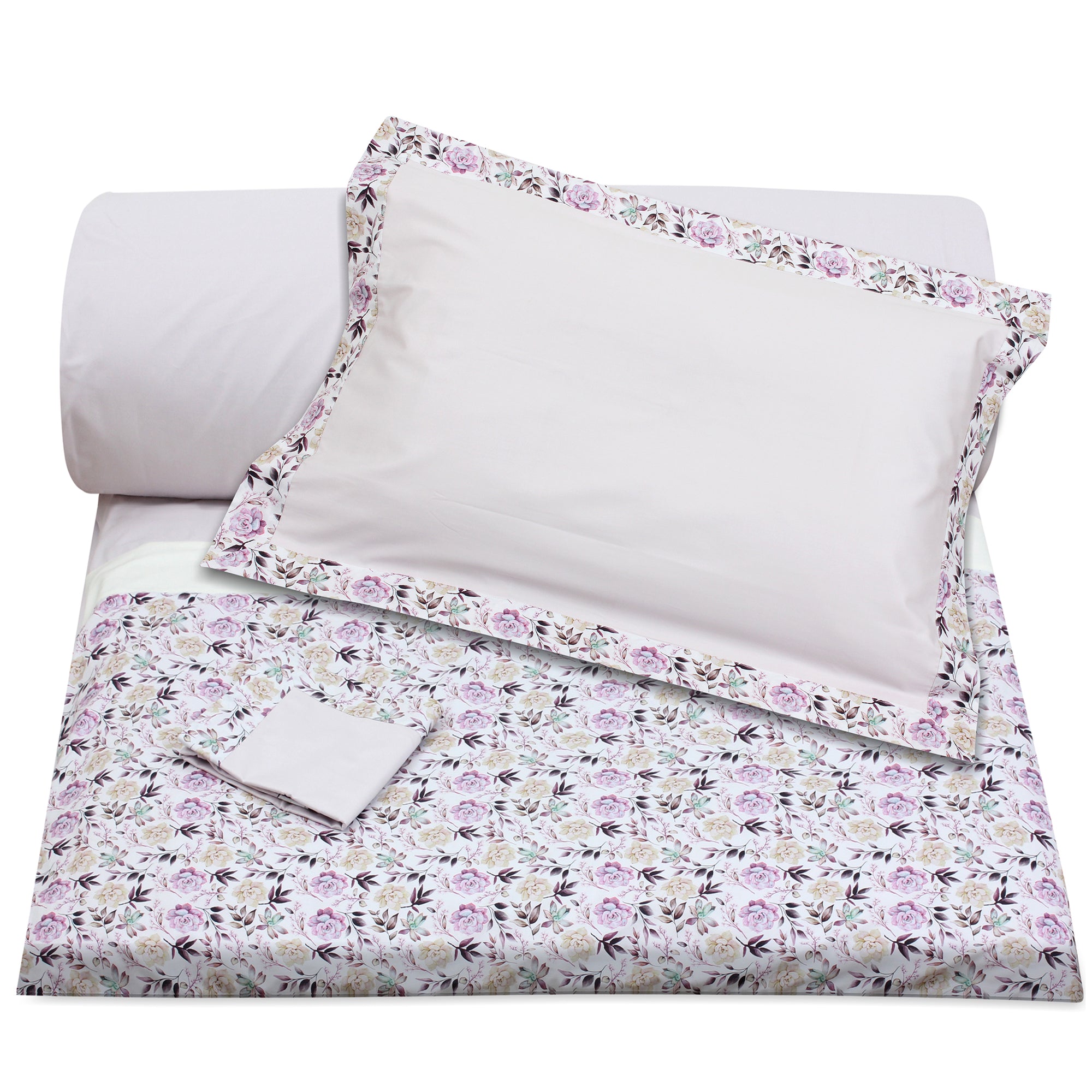 Lilac Flowers Duvet + Pillowcases