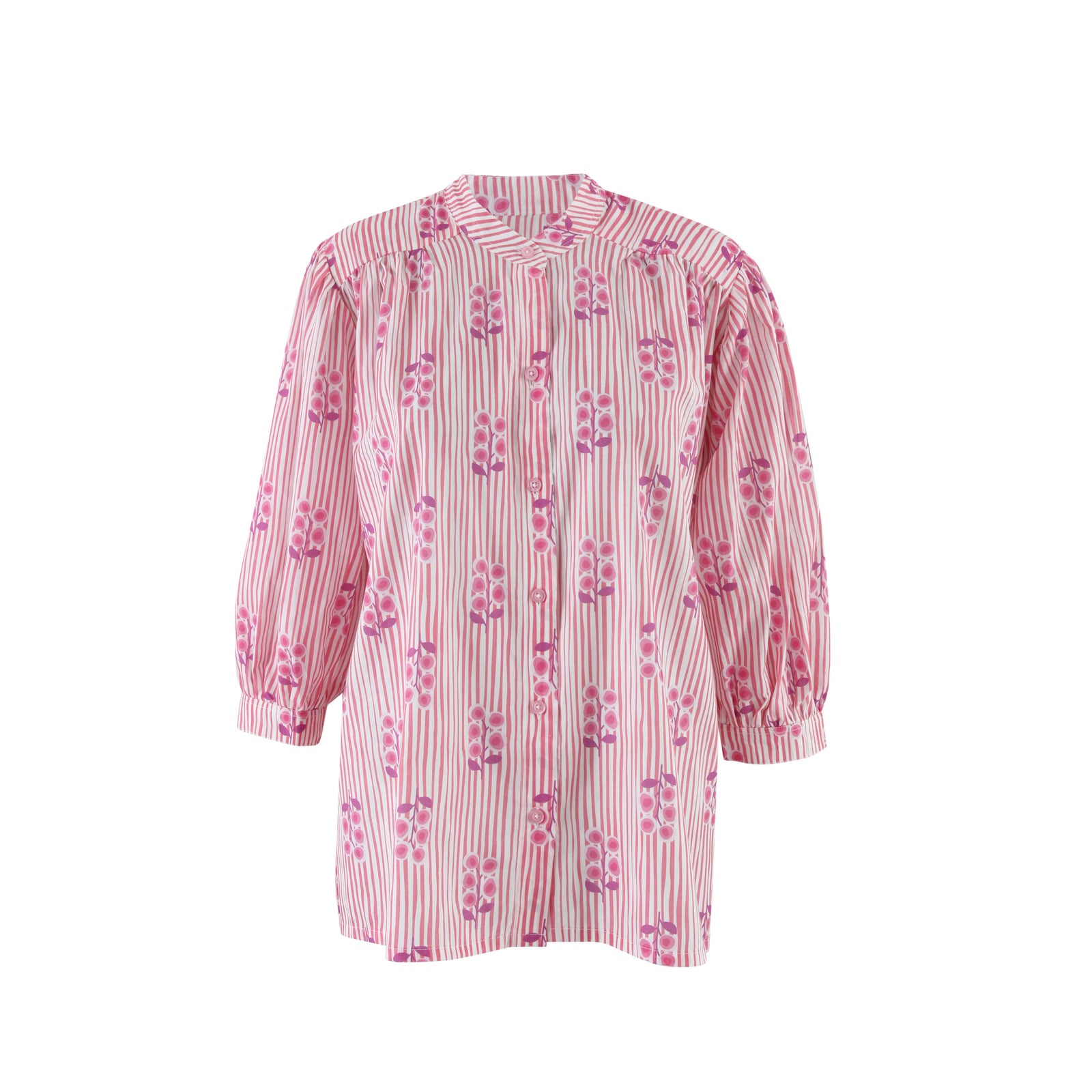 Cherry Stripe Bali Blouse