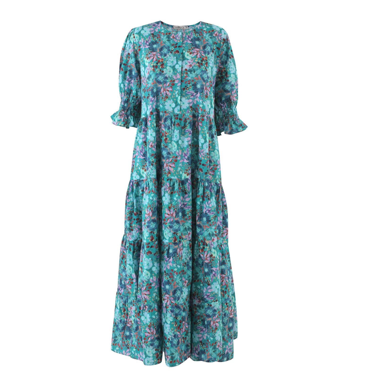 Aqua Bloom Jaipur Dress