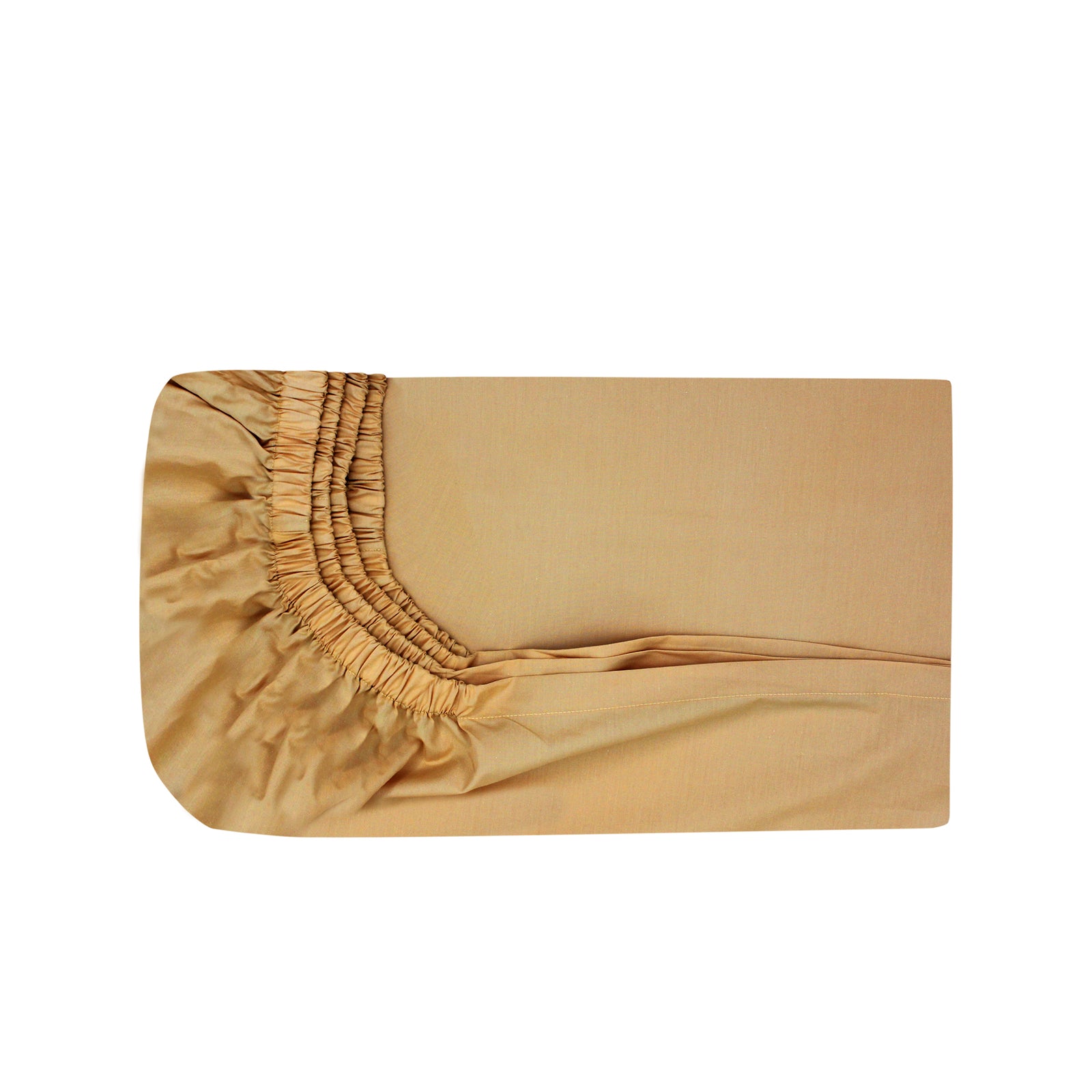 Saffron Yellow Fitted Sheet + Pillowcases (350 TC)