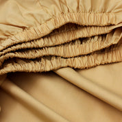 Saffron Yellow Fitted Sheet + Pillowcases (350 TC)