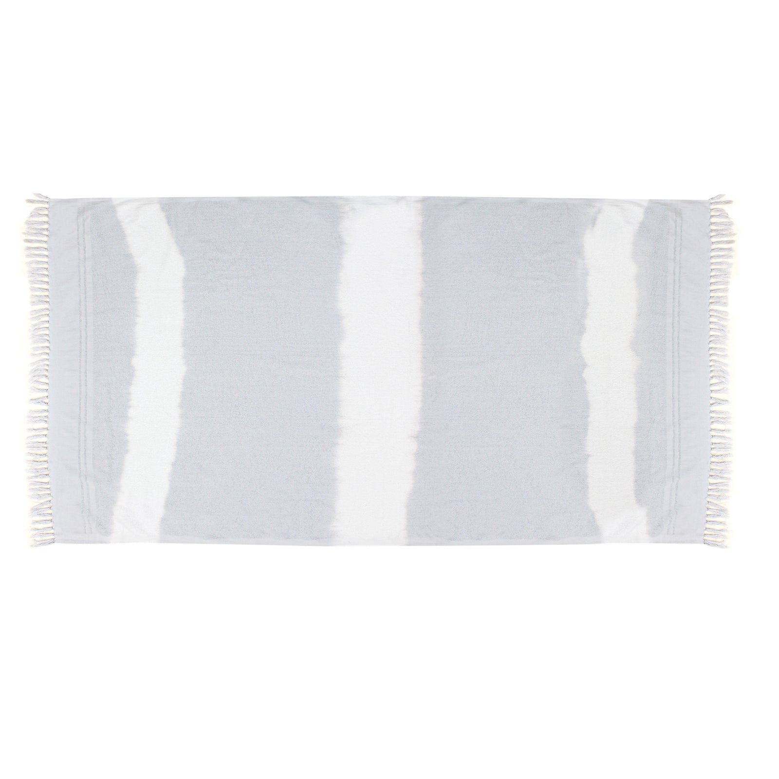 Grey/White Circles Tie Dye Beach Towel