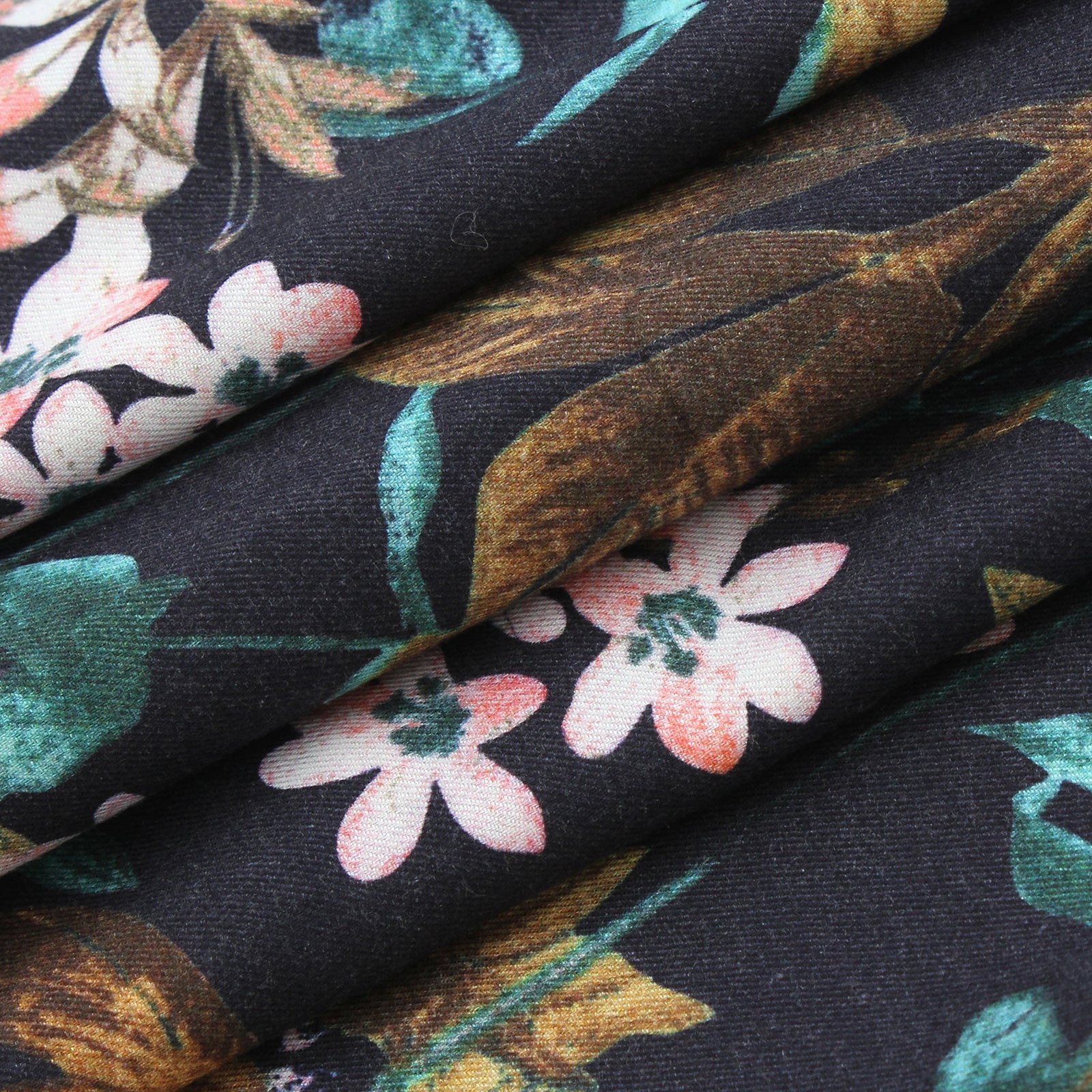 Dark Daisies Warm Cotton Pyjama Set