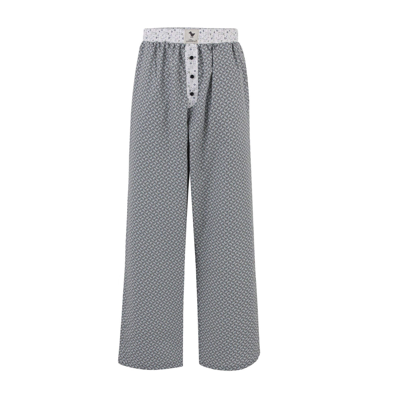 Grey Geometric Pyjama Pants
