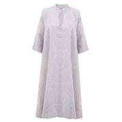 Lilac Stripes Linen Kaftan