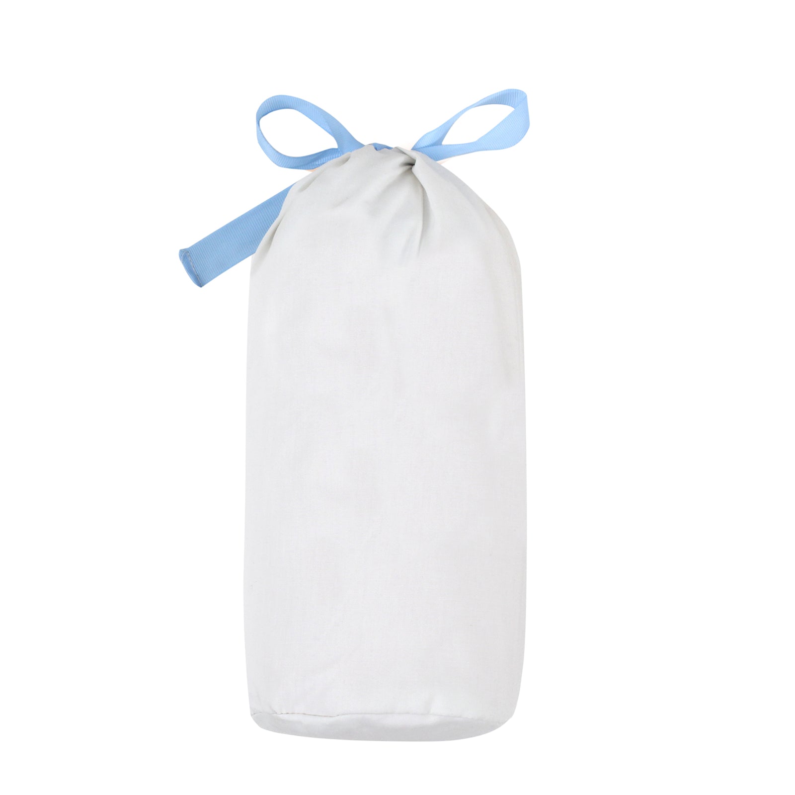 Blue Knitted Hooded Newborn Blanket with Pompom