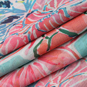 Aqua Florals Pareo Wrap