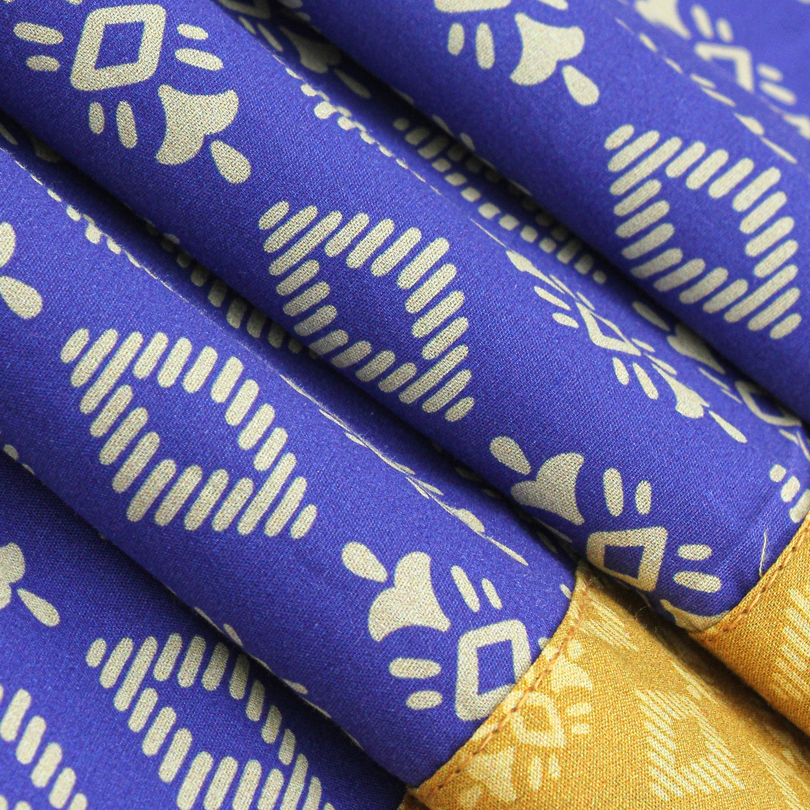 Purple Mustard Cotton Kaftan Dress