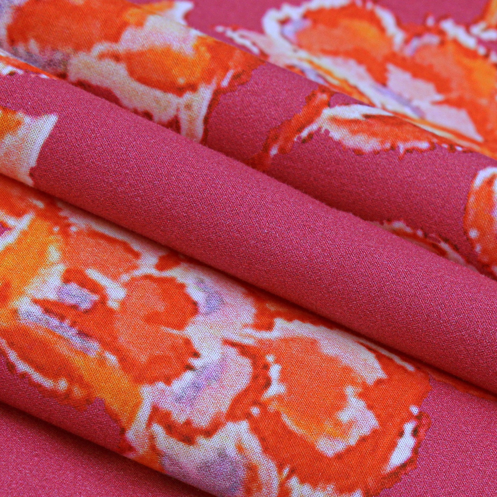 Burgundy Fiery Florals Shirt Dress