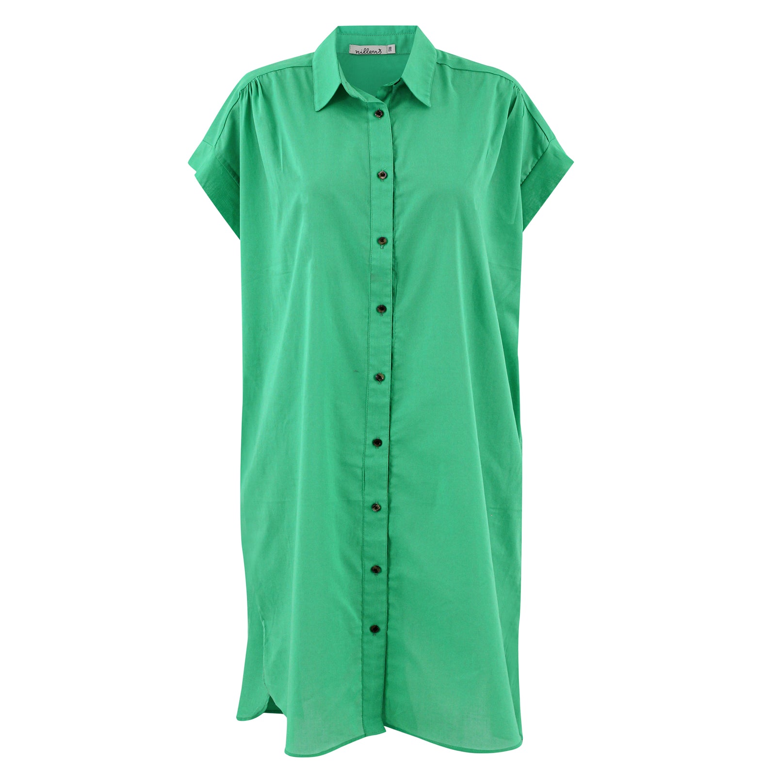 Green Shirt Dress