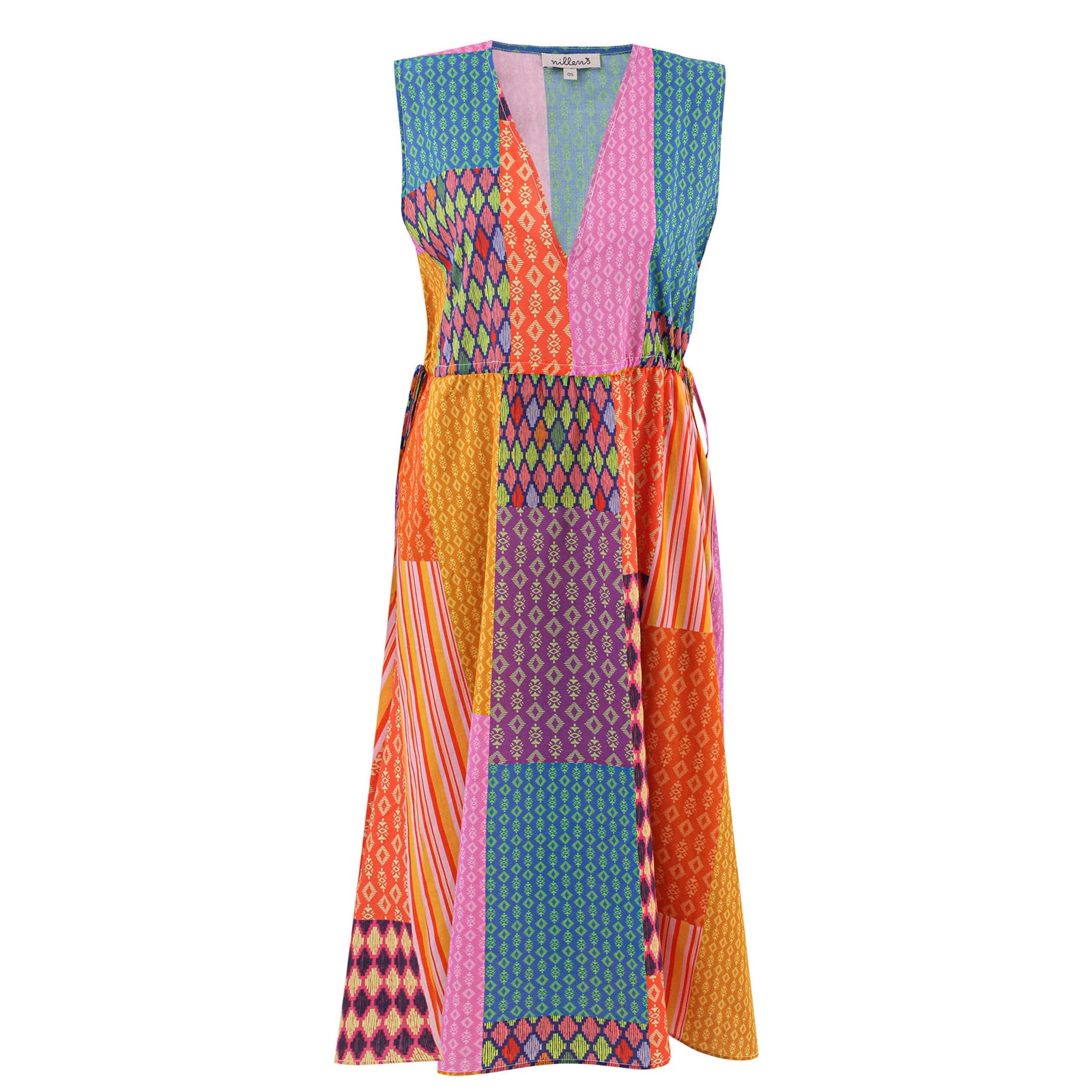 Orange Tiles Luna Dress