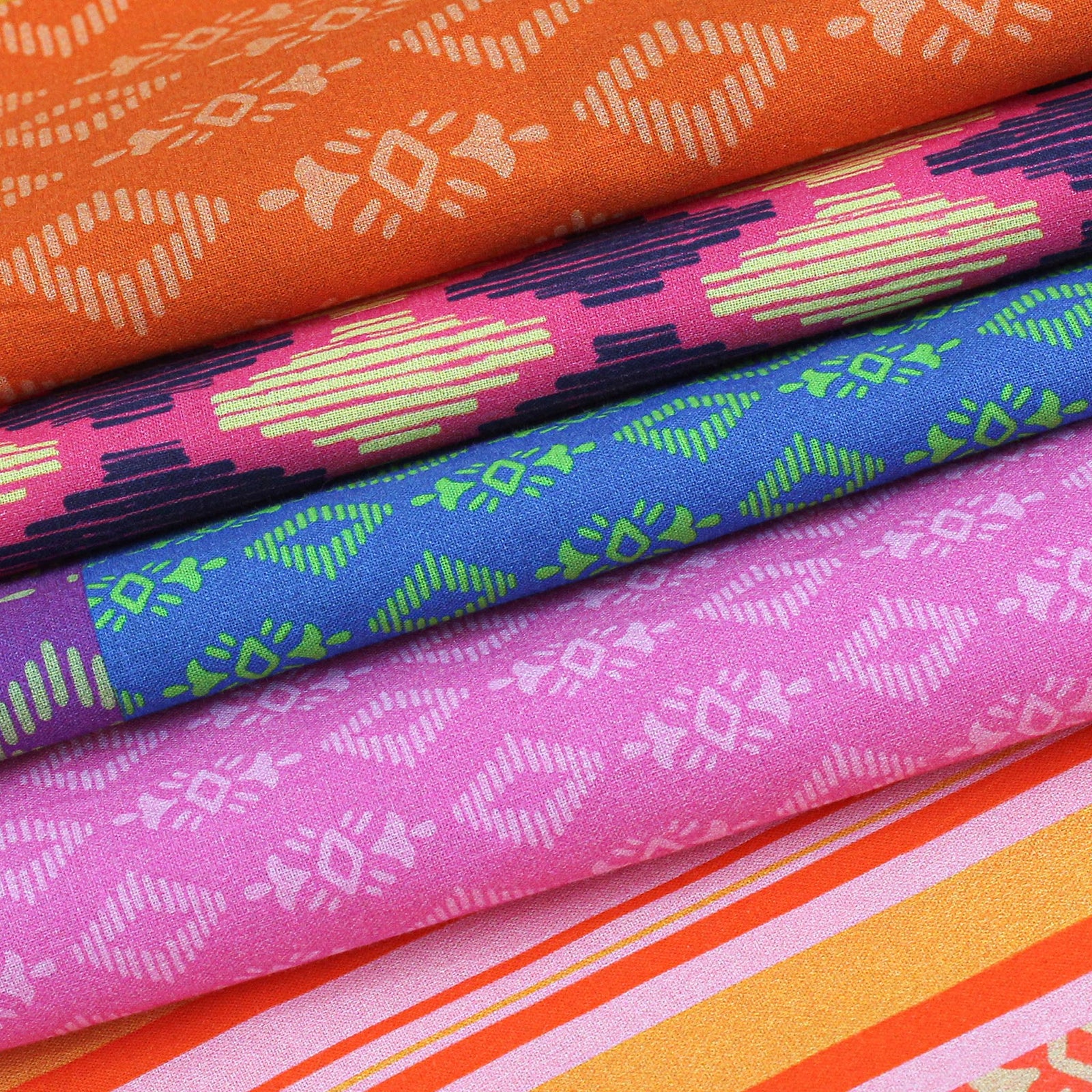 Orange Tiles Luna Dress