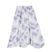 Lilac Tie Dye Midi Skirt