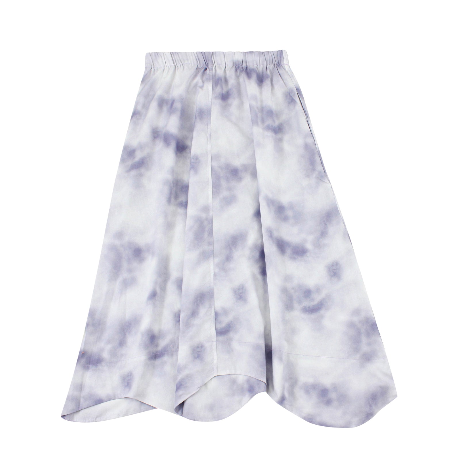 Lilac Tie Dye Midi Skirt