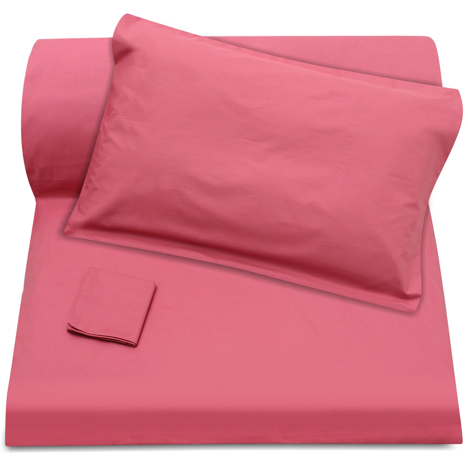 Raspberry Duvet Cover + Pillowcases (350 TC)