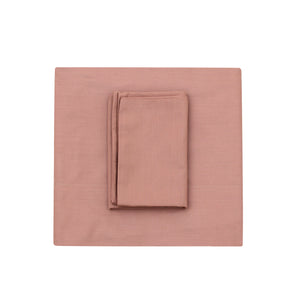 Mocha Flat Sheet + Pillowcases (350 TC)
