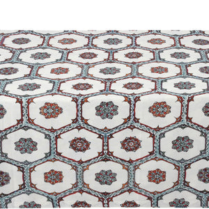 Brick Arabesque Linen Tablecloth