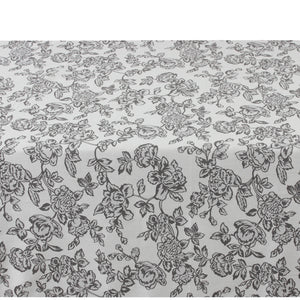 Silver Jacquard Cotton Tablecloth