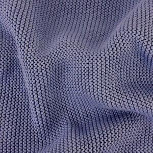 Indigo Cotton Knit Throw Blanket