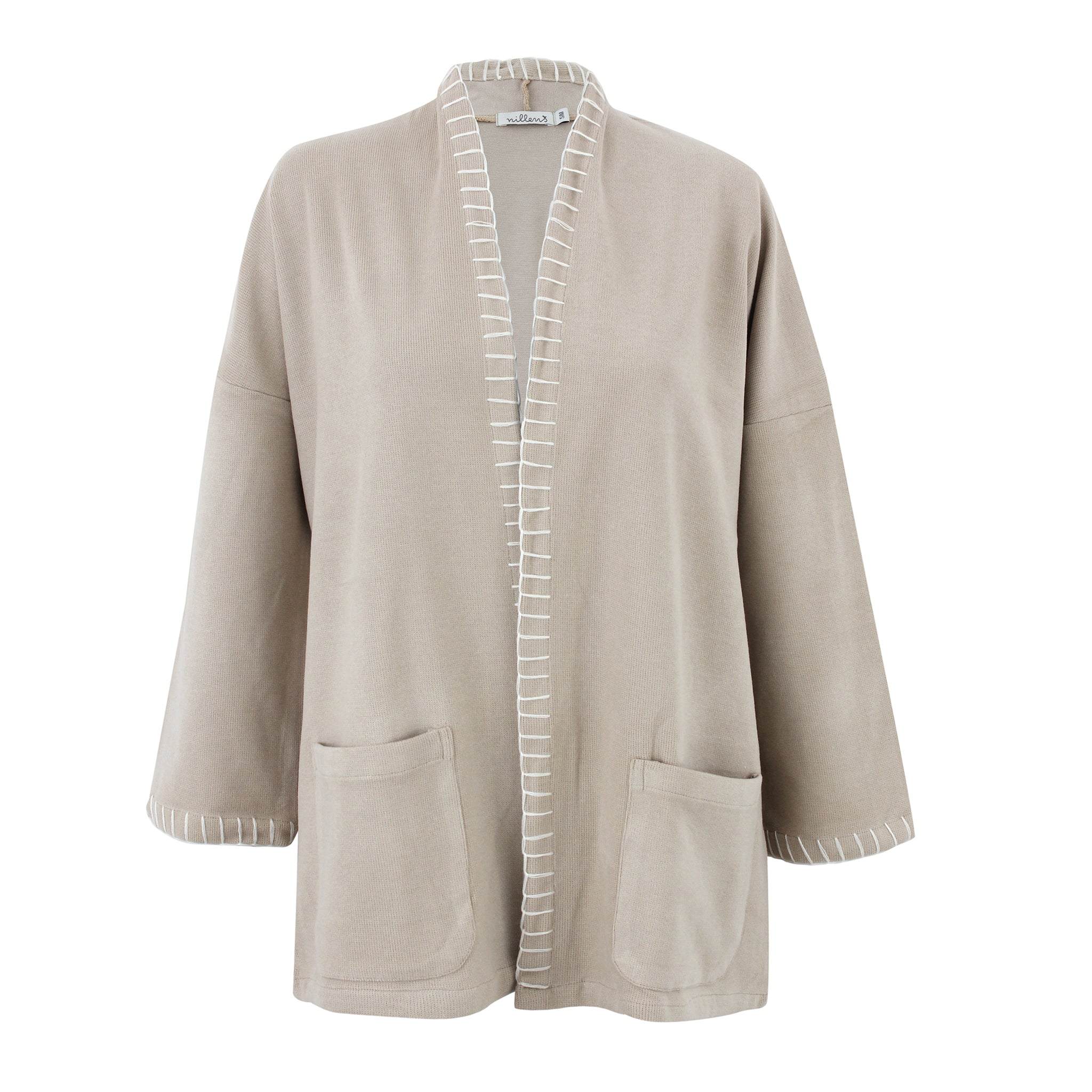 Beige Stitch Cardigan - Main Image