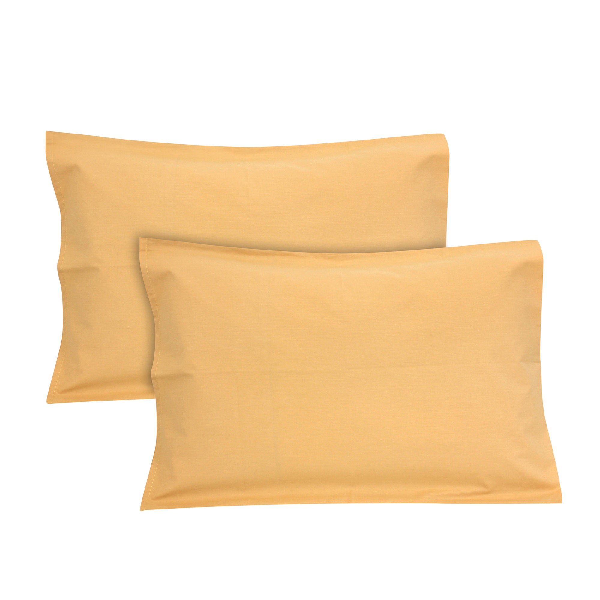 Saffron Yellow Pillowcase, Set of 2 (350 TC)