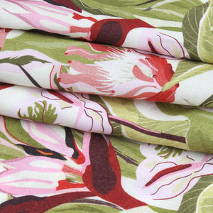 Green Orchid Classic Cotton Short Kimono