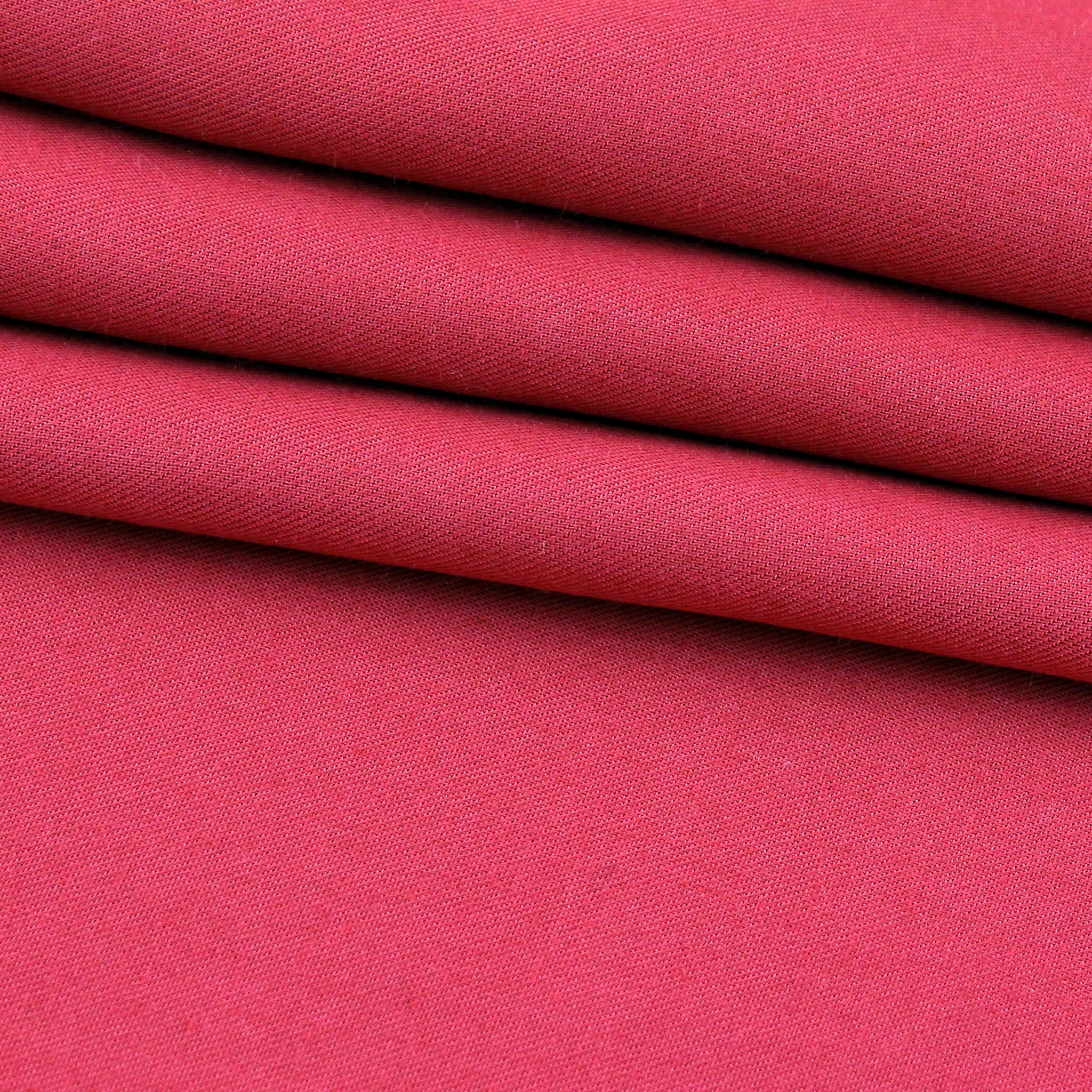 Raspberry Piping Silky Viscose Pyjama Set