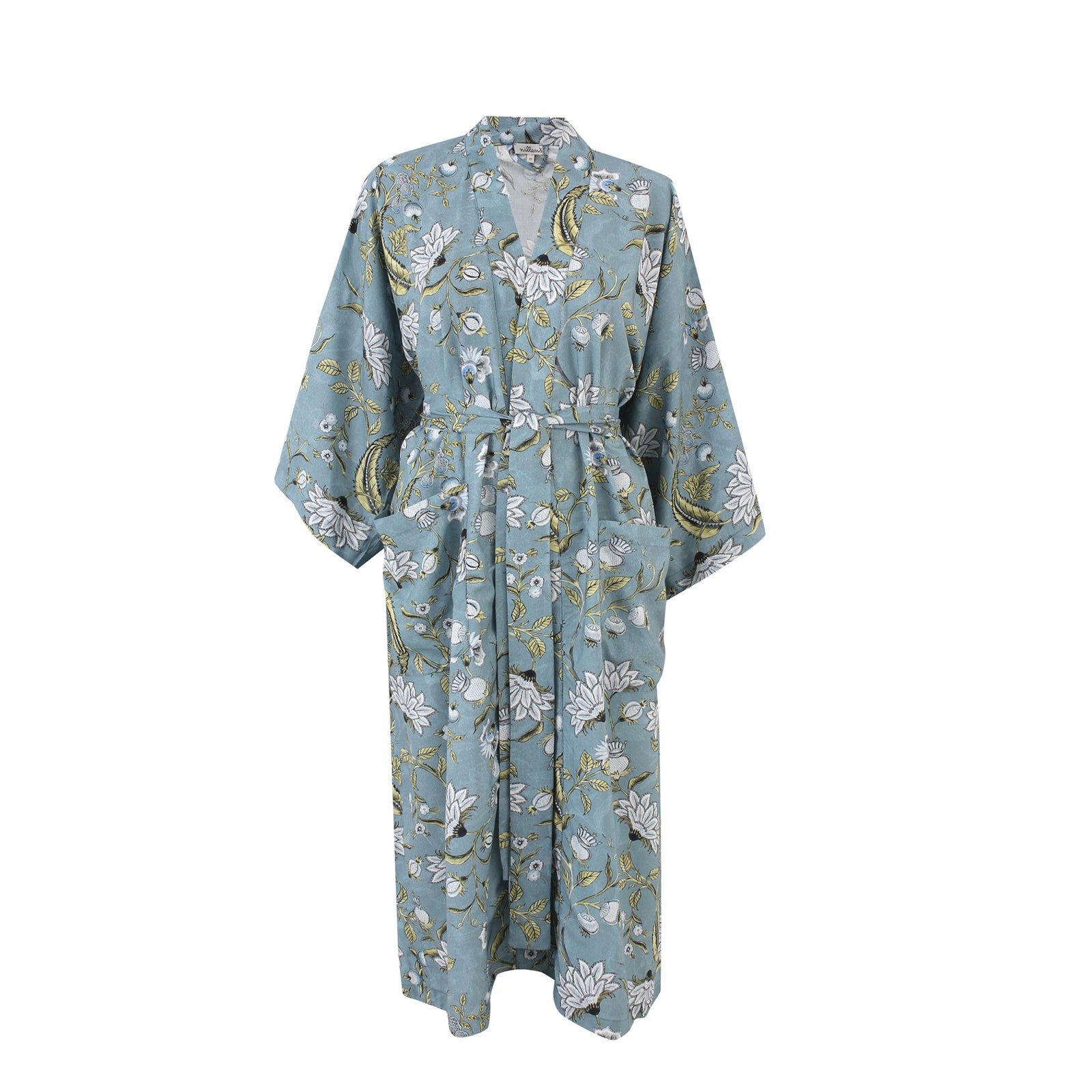 Blue Willow Silky Viscose Kimono
