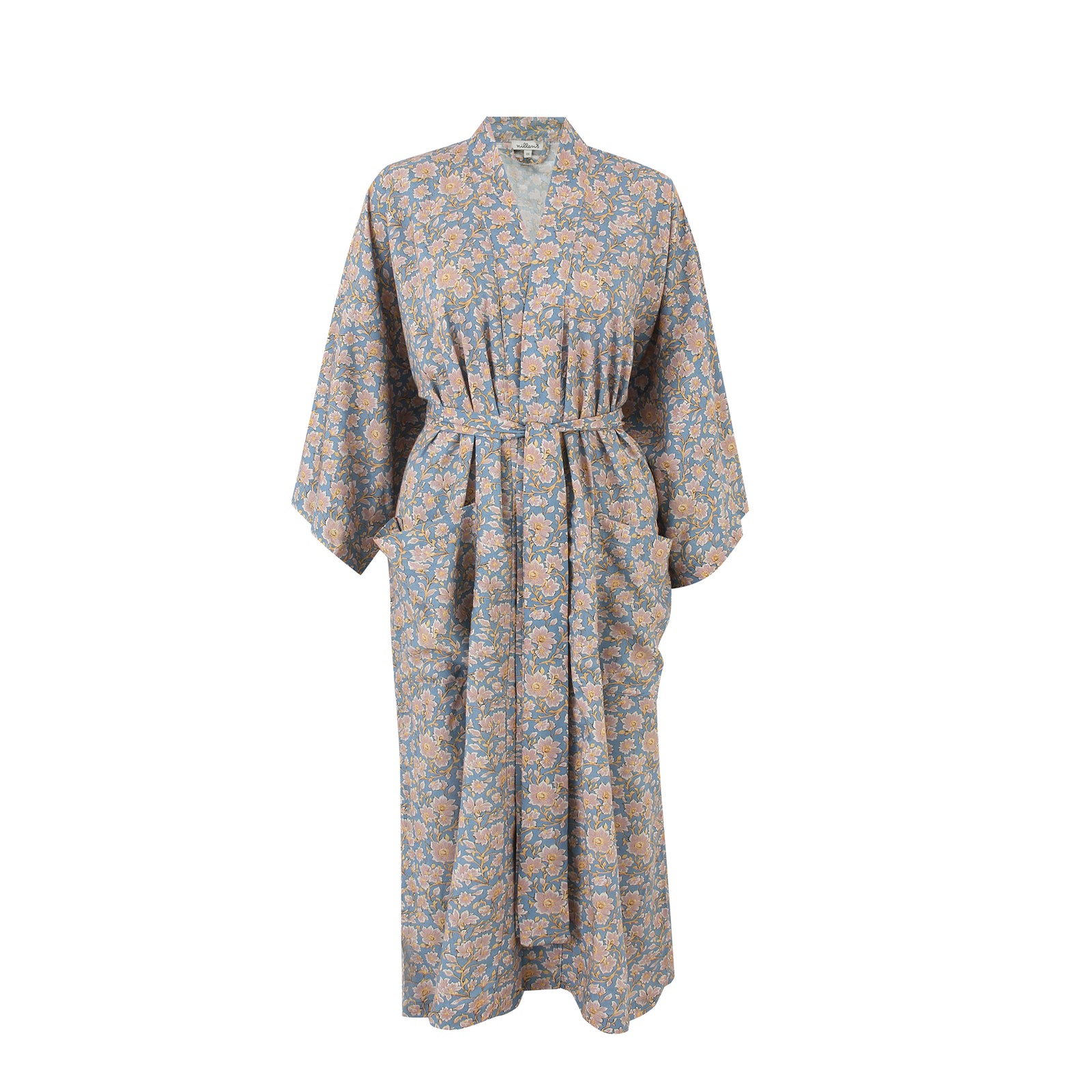 Powder Bloom Silky Viscose Kimono