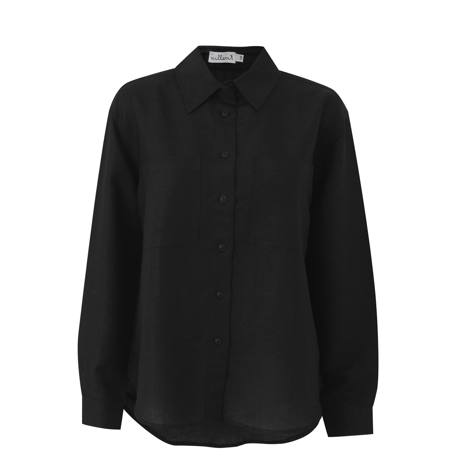 Black Sway Linen Shirt