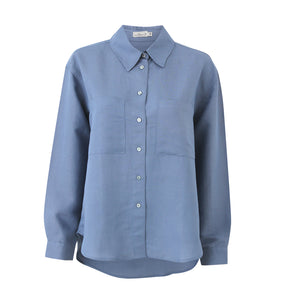 Blue Sway Linen Shirt