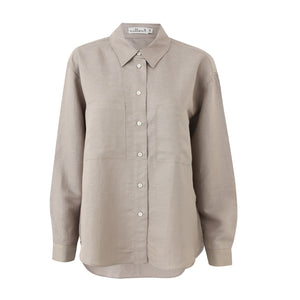 Beige Sway Linen Shirt