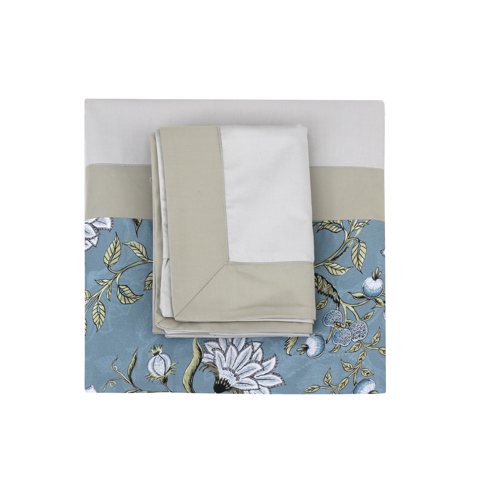 Blue Willow Sheet + Pillowcases