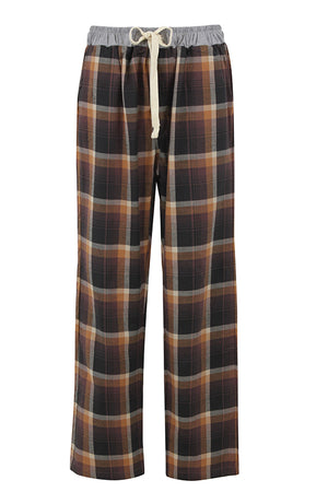 Brown Checkered  Pyjama Pants