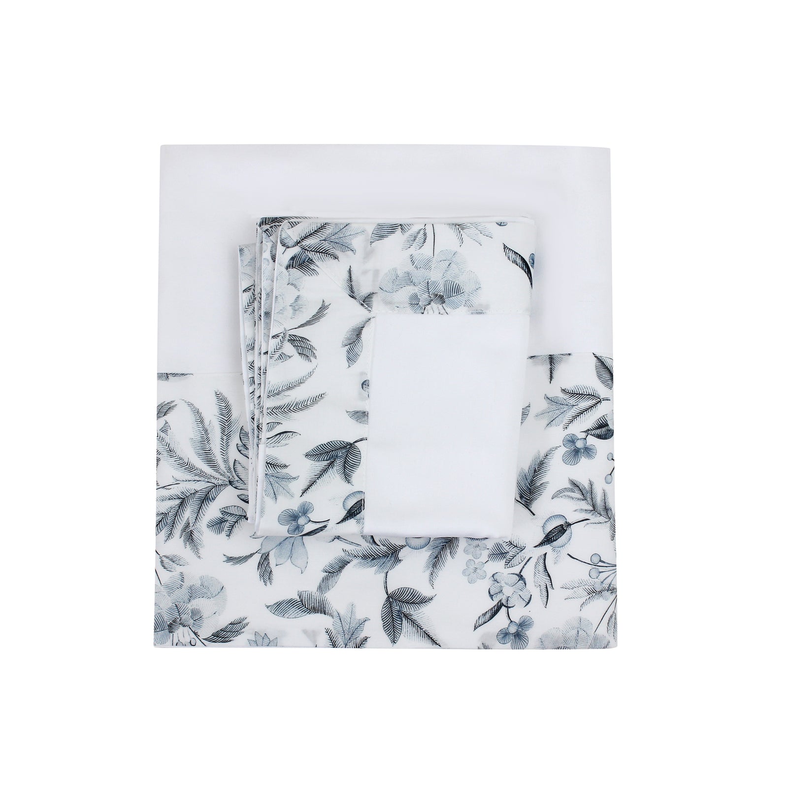 Grey Aasha Sheet + Pillowcases