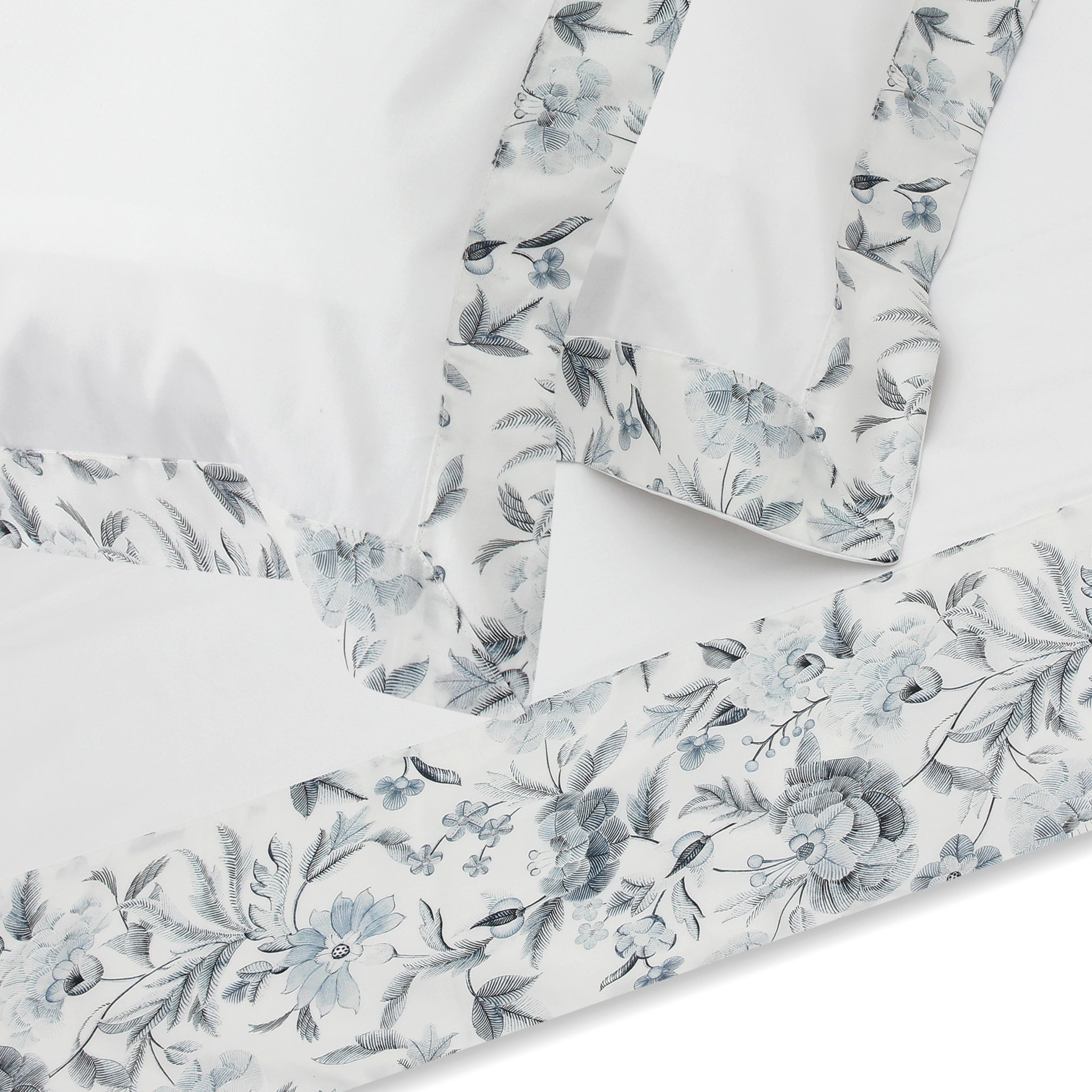 Grey Aasha Sheet + Pillowcases
