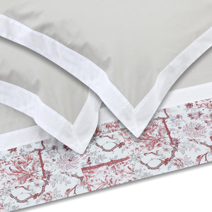 Red Peacock Sheet + Pillowcases