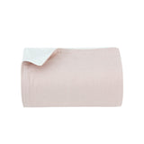 Rose/Off-White Throw Blanket