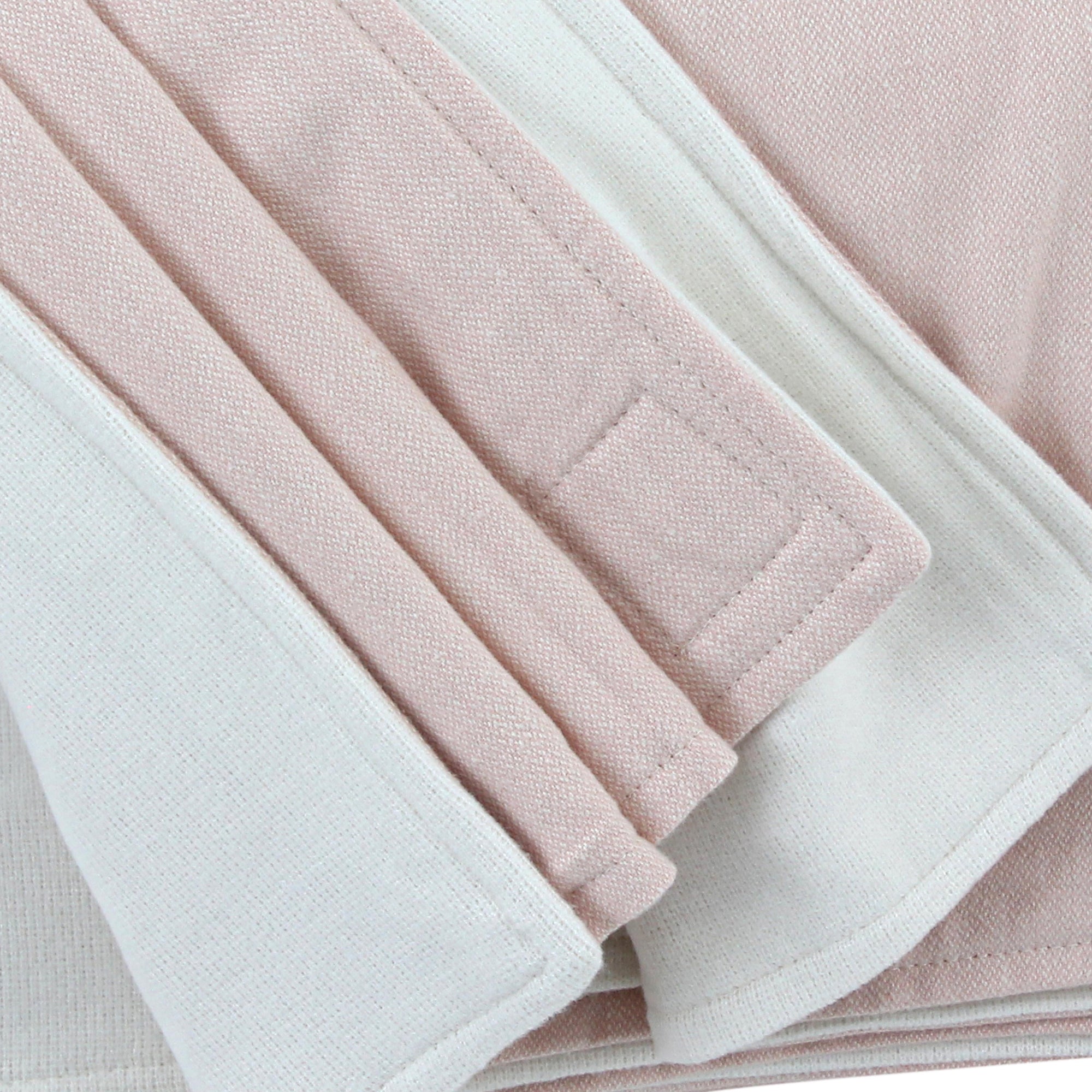 Rose/Off-White Throw Blanket