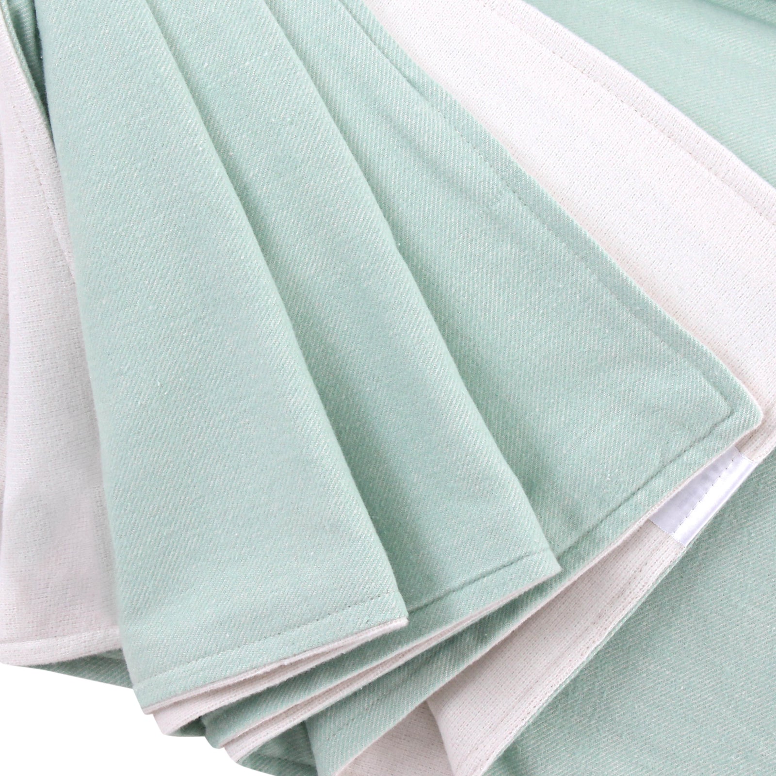 Mint/Off-White Throw Blanket