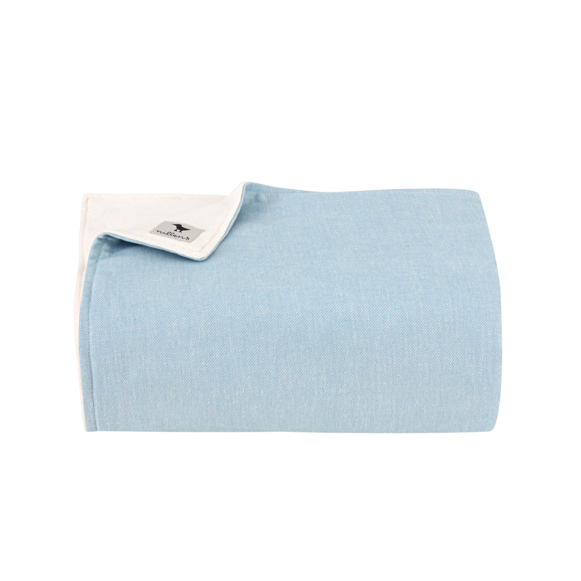 Blue/Off-White Throw Blanket