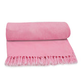 Pink Plain Beach Towel