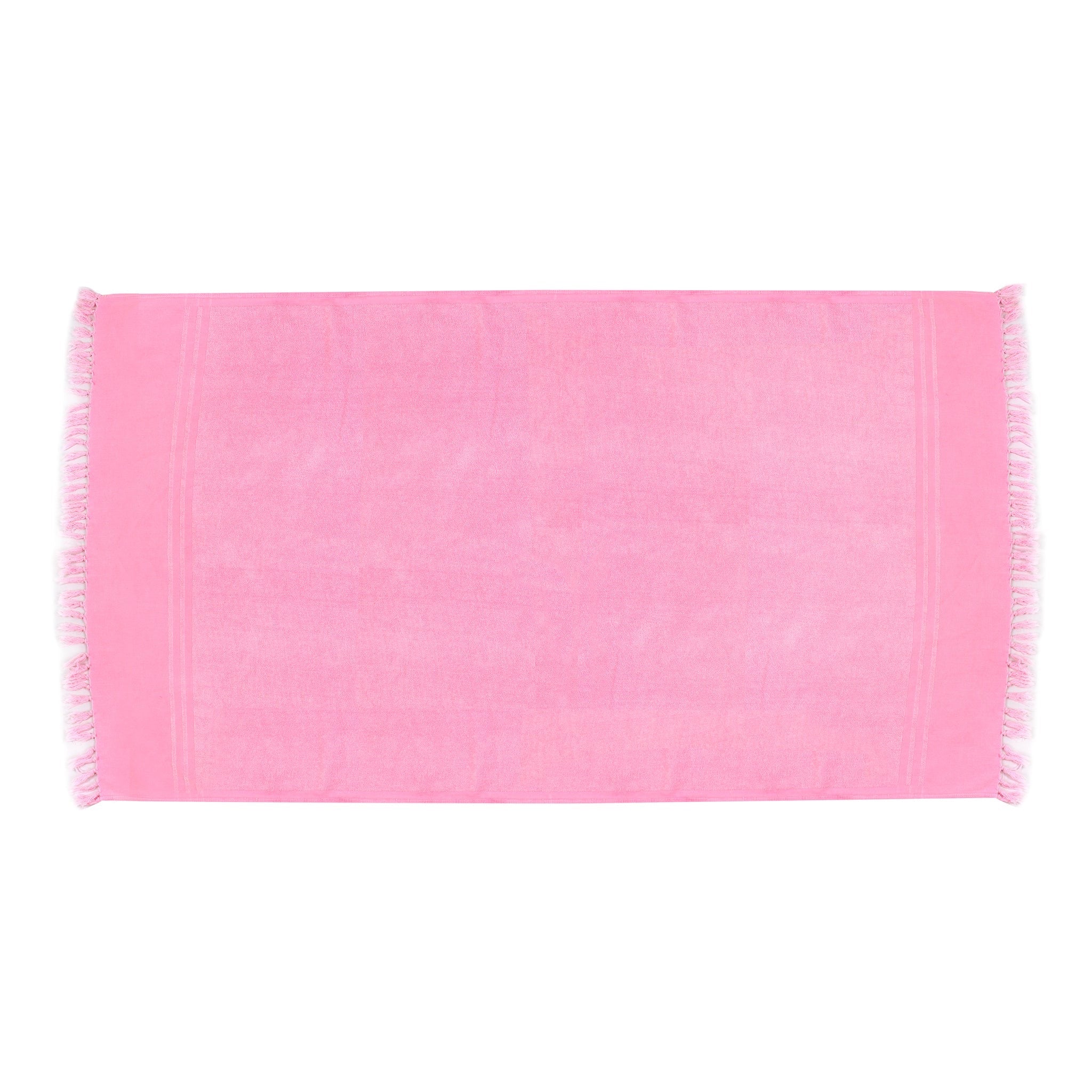 Pink Plain Beach Towel