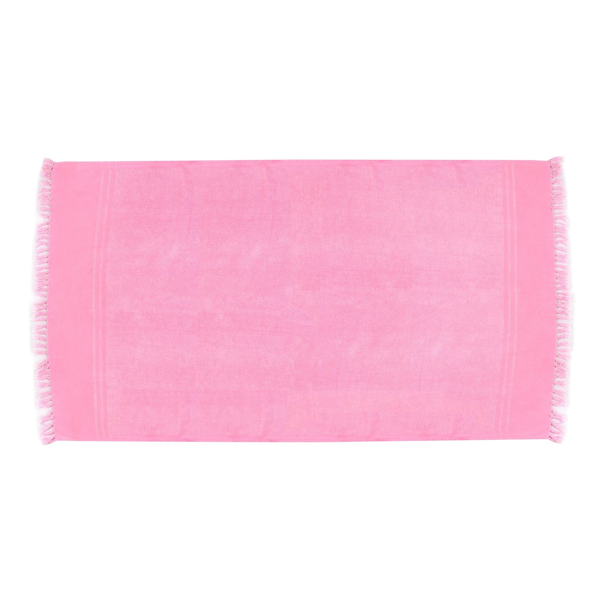 Pink Plain Beach Towel