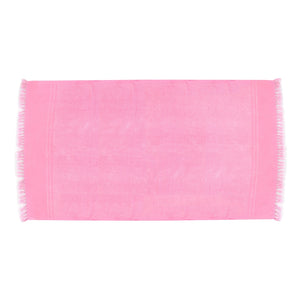 Pink Plain Beach Towel