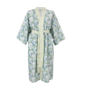 Green Leaves Classic Cotton Kimono