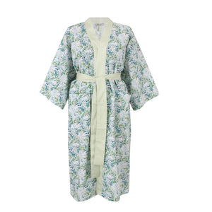 Green Leaves Classic Cotton Kimono