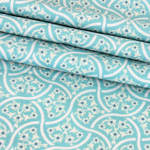 Aqua Mosaic Classic Cotton Kimono